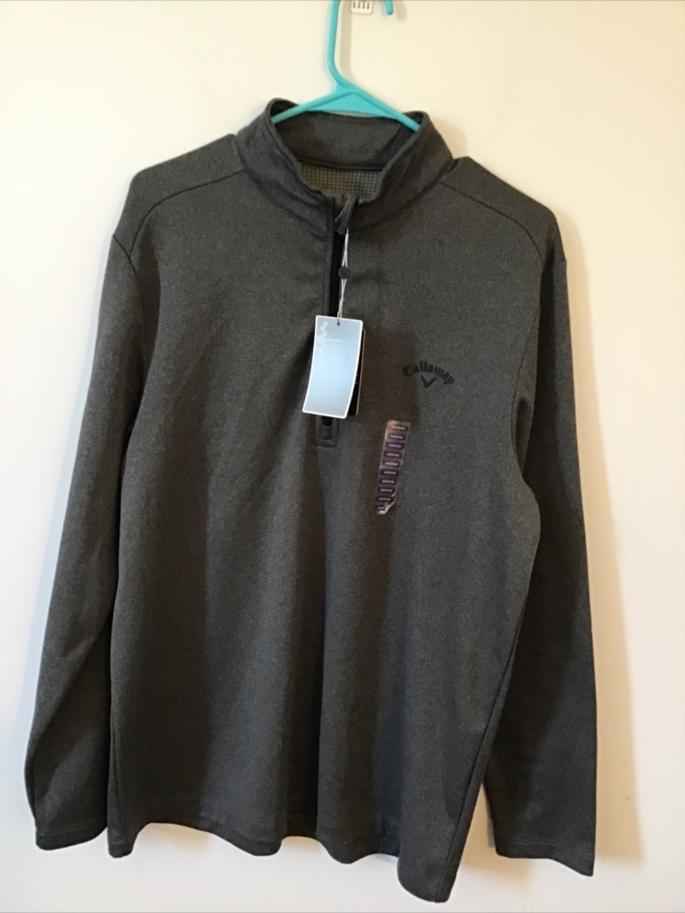 Callaway Mens Golf  1/4 Zip lLong Sleeve Shirt